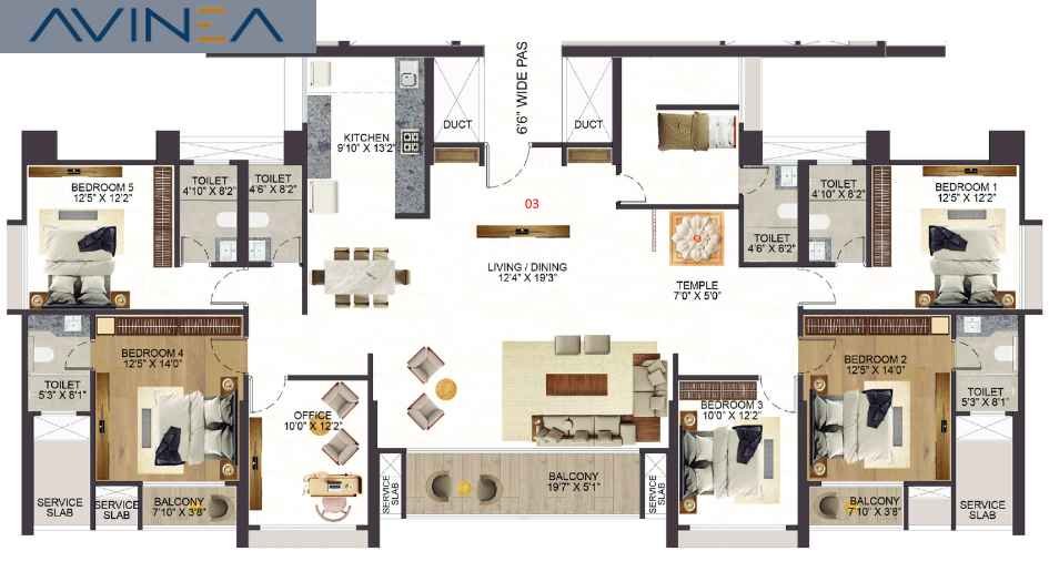 Vyom-Sigma-Avinea-Typical-Floor-plan-image-2